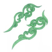 Kód: 39394 Páros csipke 16x5cm - VERDE